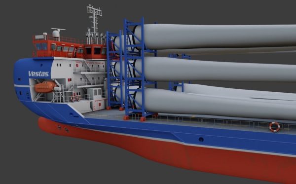 Heavy Load Carrier Ship 3D model