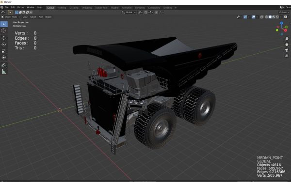 heavy mining truck