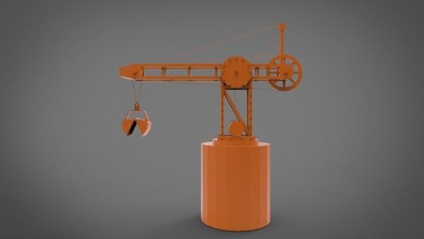 heavy scrap crane