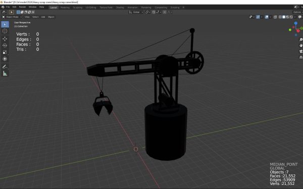 heavy scrap crane