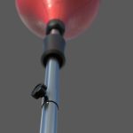Height adjustable punching bag