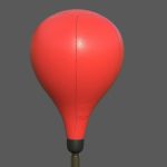 Height adjustable punching bag