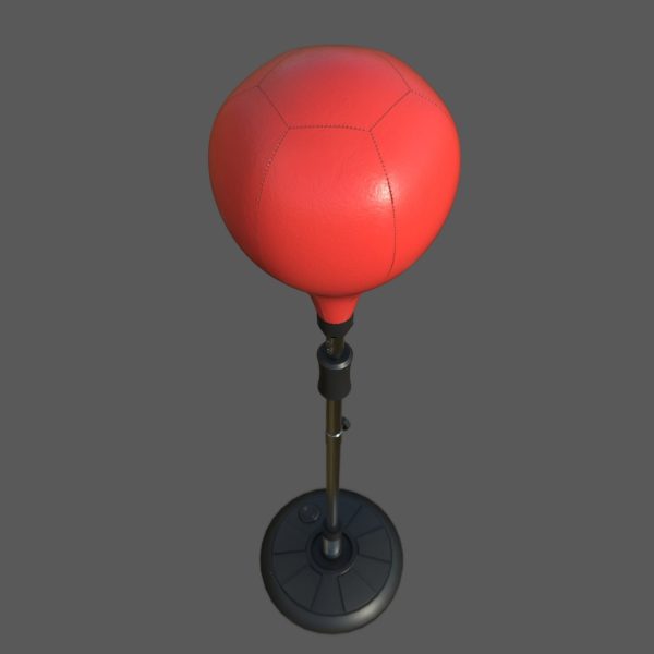 Height adjustable punching bag