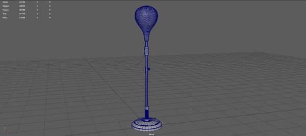 Height adjustable punching bag
