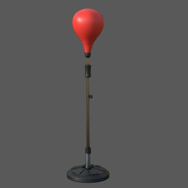 Height adjustable punching bag