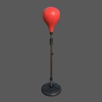 Height adjustable punching bag