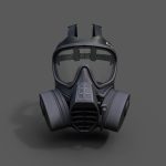 Helmet gas mask scifi military combat