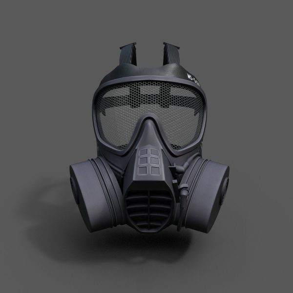 Helmet gas mask scifi military combat