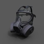 Helmet gas mask scifi military combat