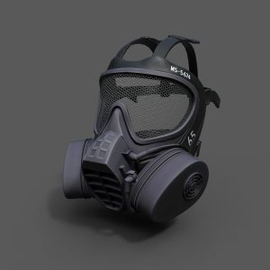 Helmet gas mask scifi military combat