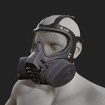 Helmet gas mask scifi military combat