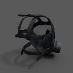 Helmet gas mask scifi military combat
