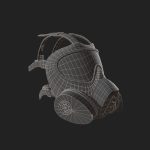 Helmet gas mask scifi military combat