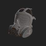 Helmet gas mask scifi military combat