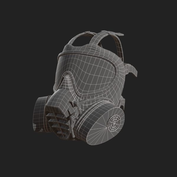 Helmet gas mask scifi military combat