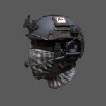 Helmet scifi military combat soldier ver 2