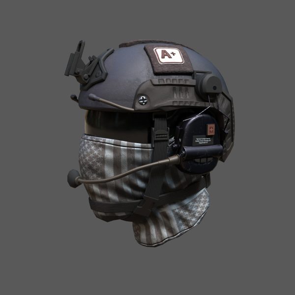 Helmet scifi military combat soldier ver 2