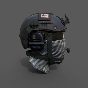 Helmet scifi military combat soldier ver 2