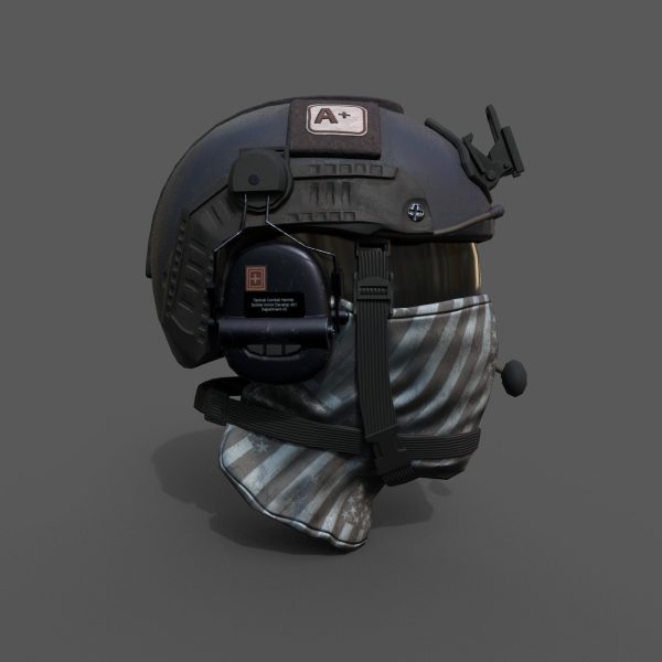 Helmet scifi military combat soldier ver 2