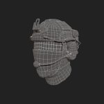 Helmet scifi military combat soldier ver 2