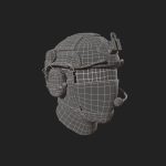 Helmet scifi military combat soldier ver 2