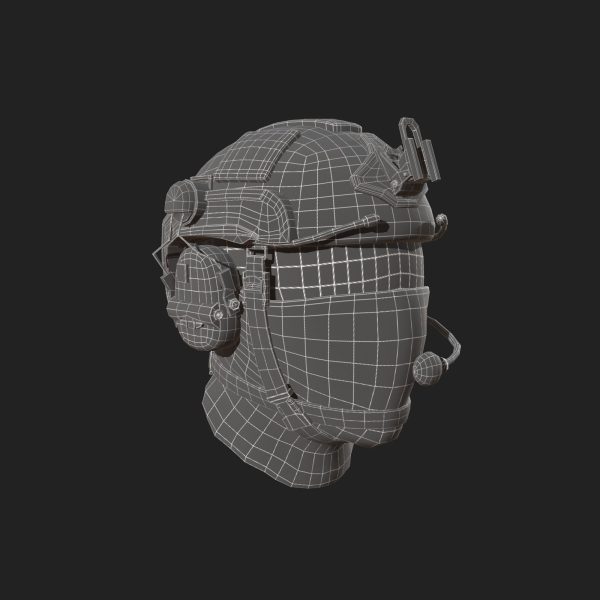 Helmet scifi military combat soldier ver 2