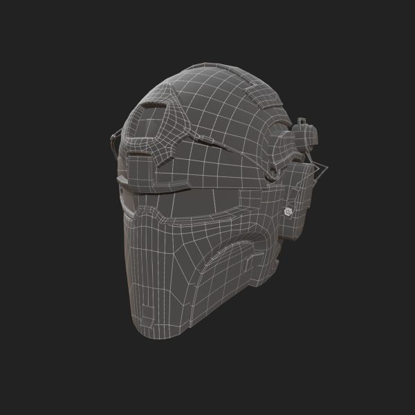 Helmet scifi military combat ver2