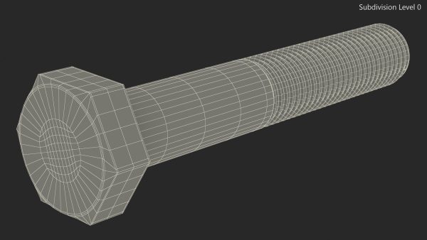 Hex Bolt for 3D Print