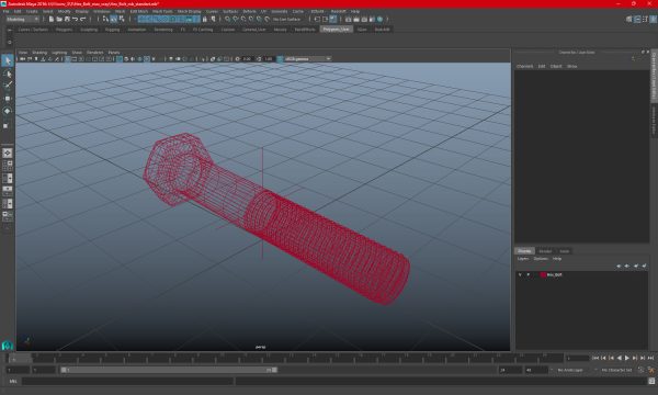 Hex Bolt for 3D Print