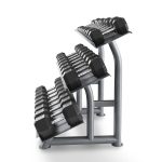 HEX DUMBBELL SET with rack