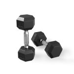 HEX DUMBBELL SET with rack