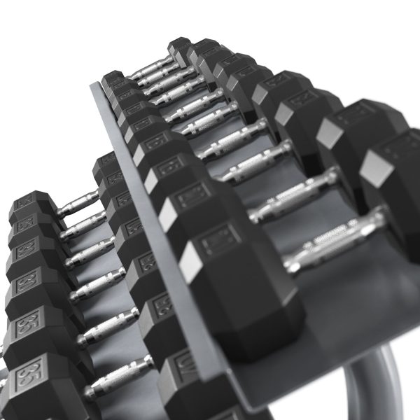 HEX DUMBBELL SET with rack