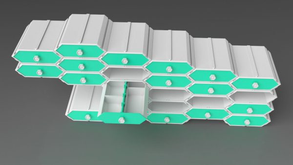 hexagonal Modular Drawers 3d print