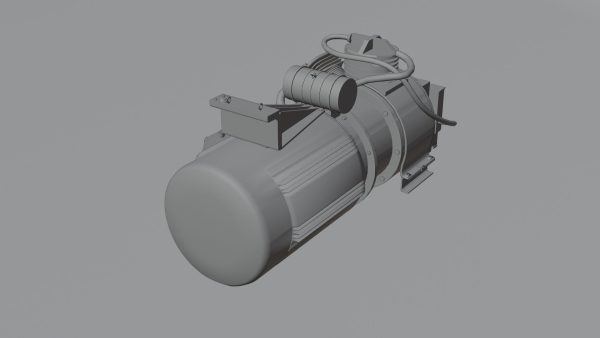 High-Quality 3D Model of Water Pump Motor
