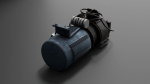 High-Quality 3D Model of Water Pump Motor