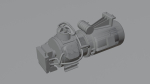 High-Quality 3D Model of Water Pump Motor