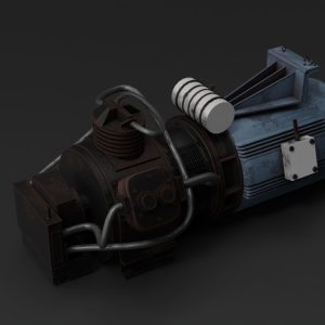 High-Quality 3D Model of Water Pump Motor