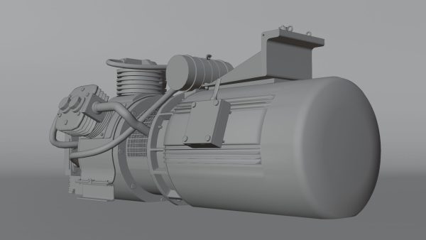 High-Quality 3D Model of Water Pump Motor
