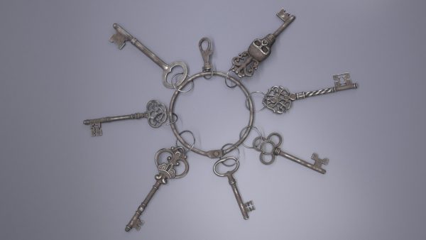 Historical Keys Ring Steel