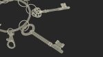 Historical Keys Ring Steel