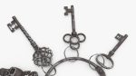 Historical Keys Ring Steel