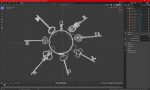Historical Keys Ring Steel