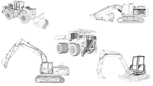 Hitachi Construction Machinery Collection - All Models Rigged