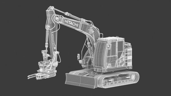 Hitachi zx135-7 With Custom Arm