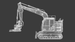 Hitachi zx135-7 With Custom Arm