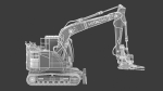 Hitachi zx135-7 With Custom Arm