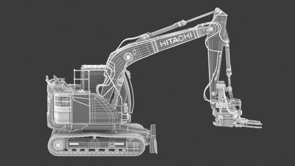 Hitachi zx135-7 With Custom Arm
