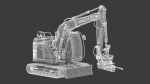 Hitachi zx135-7 With Custom Arm