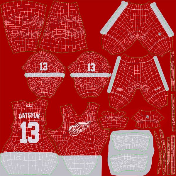 Hockey Player Detroit Red Wings