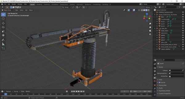 House Construction 3D Printer